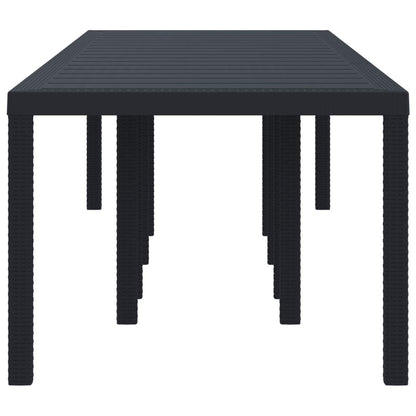 Tavolo da Giardino Antracite 300 x 100 x 73 cm polyrattan