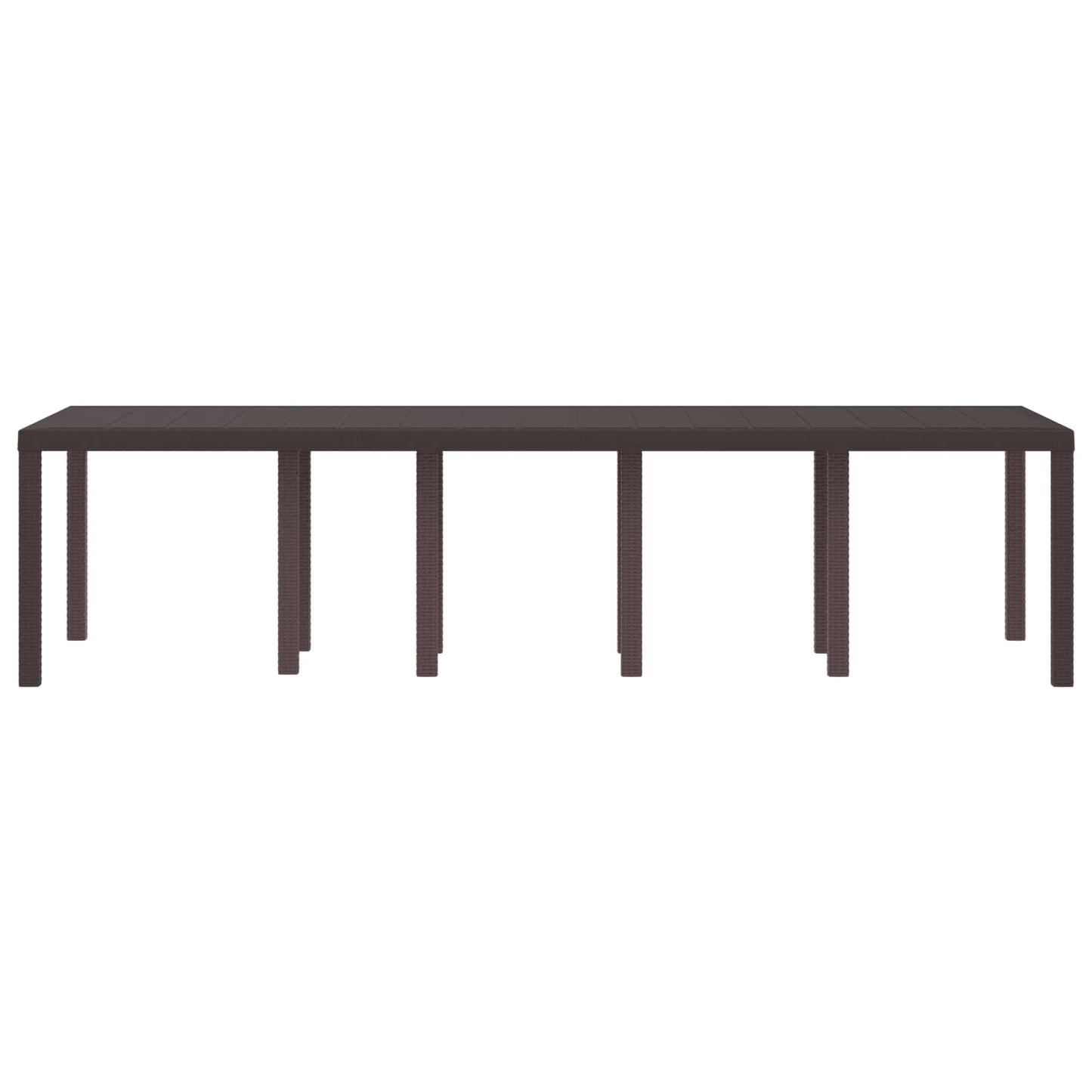 Tavolo da Giardino Marrone 300 x 100 x 73 cm polyrattan