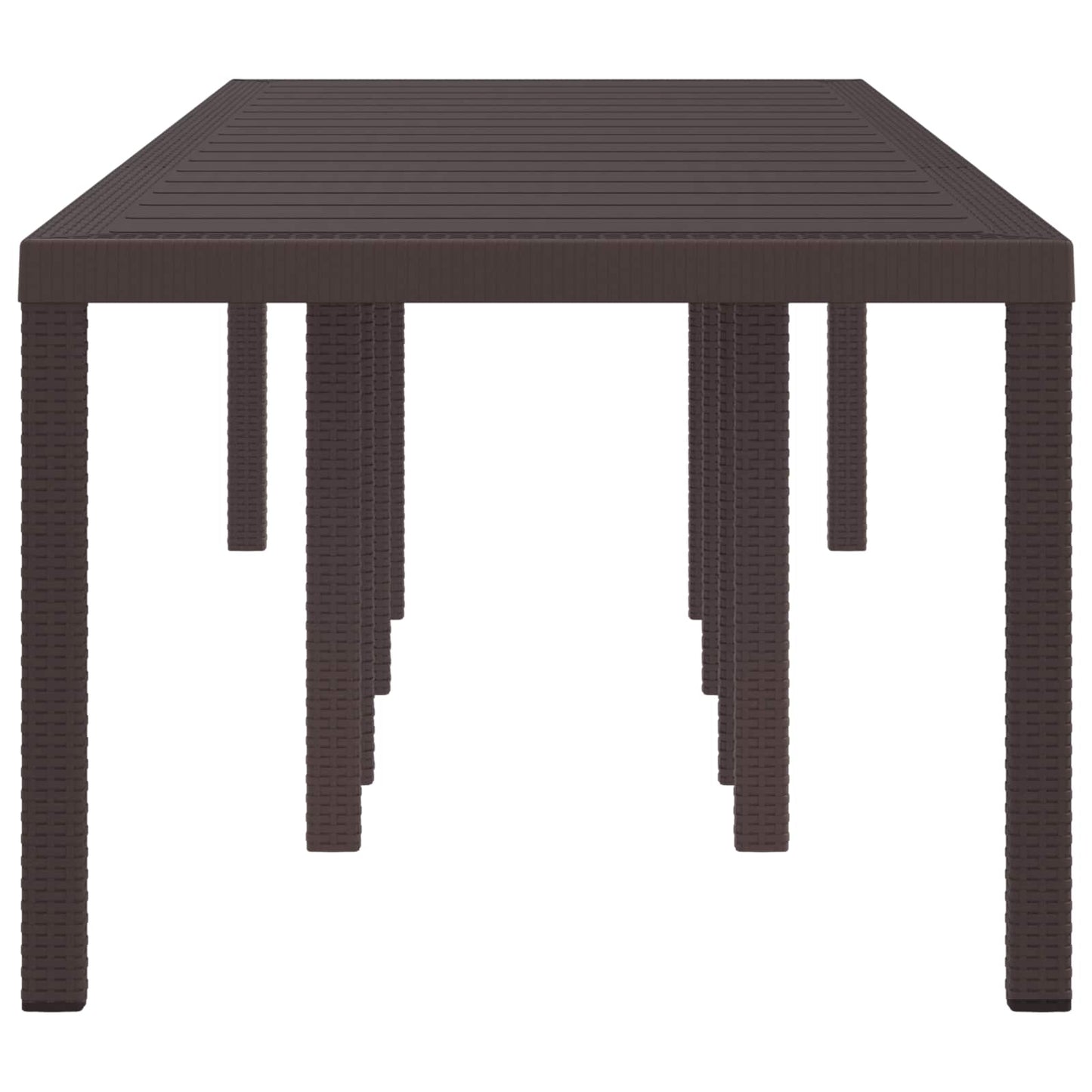Tavolo da Giardino Marrone 300 x 100 x 73 cm polyrattan