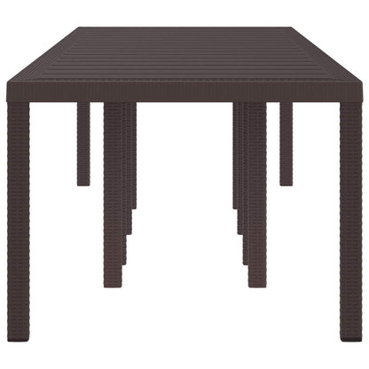 Tavolo da Giardino Marrone 300 x 100 x 73 cm polyrattan