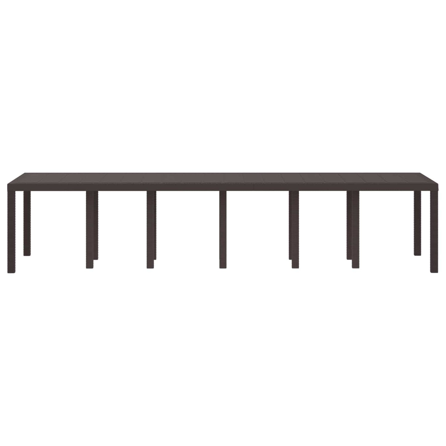 Tavolo da Giardino Marrone 350 x 100 x 74 cm polyrattan