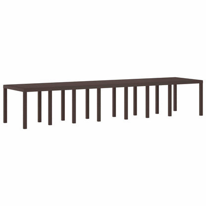 Tavolo da Giardino Marrone 400 x 100 x 73 cm polyrattan