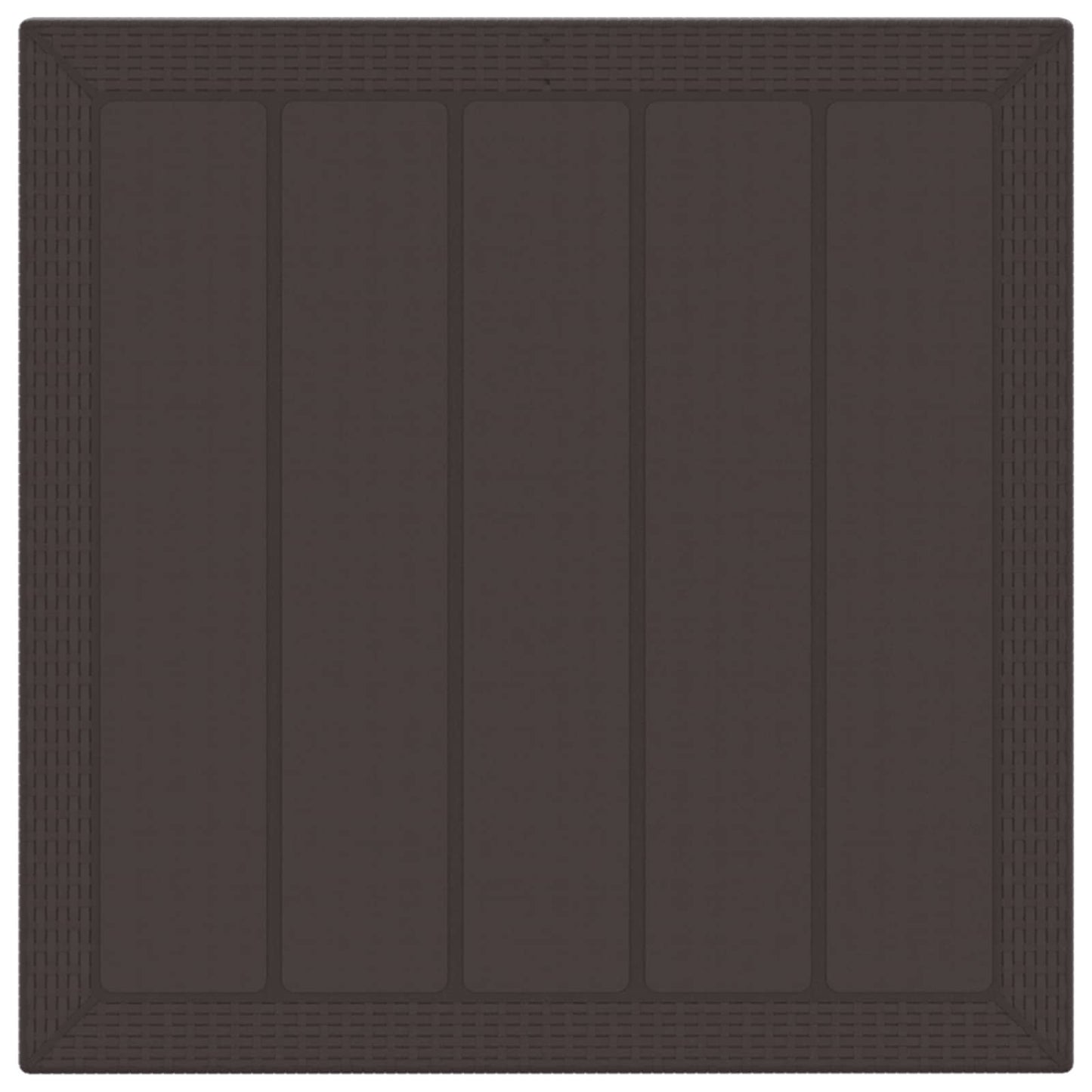 Set da Pranzo per Giardino 5 pcs Marrone Polipropilene