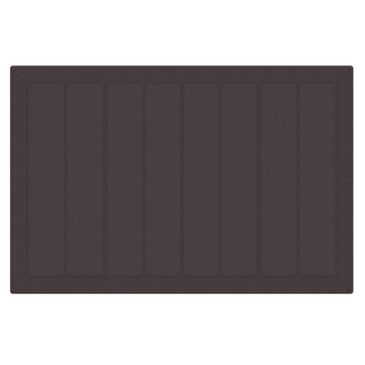 Set da Pranzo per Giardino 5 pcs Marrone Rattan Polt