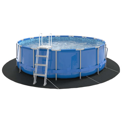 Telo per Fondo Piscina Nero ÃƒÆ’Ã‹Å“ 458 cm Tessuto Non Tessuto