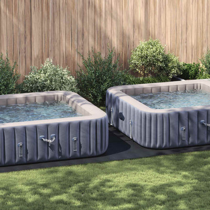 Telo per Fondo Piscina Regolabile Nero 640 x 321 x 0,1 cm