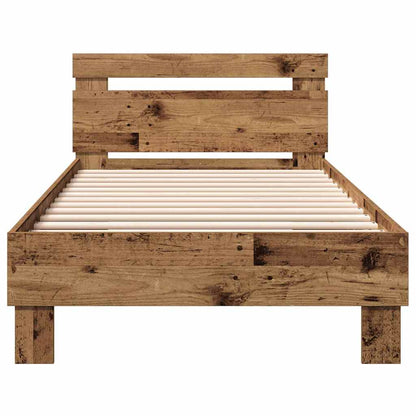 Struttura del letto con testiera Legno vecchio 203 x 95 x 70 cm