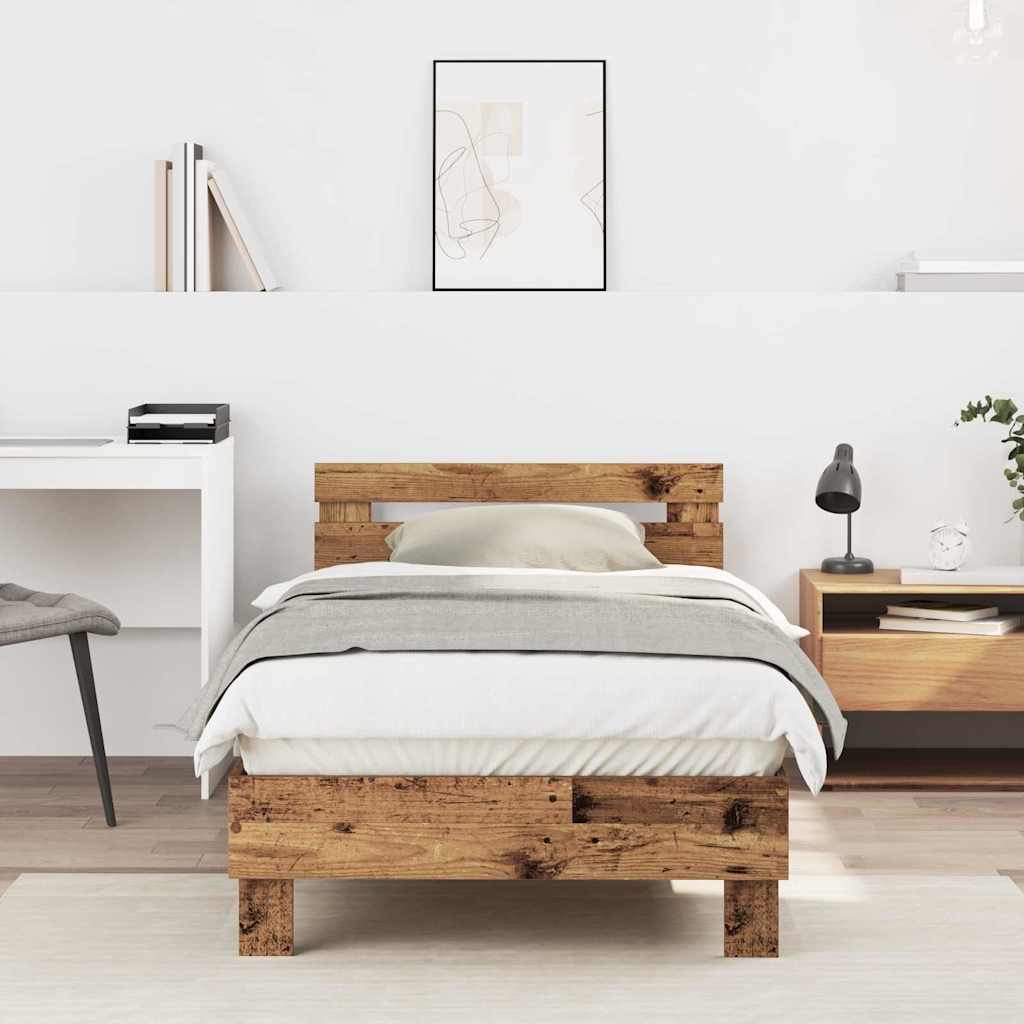 Struttura del letto con testiera Legno vecchio 193 x 95 x 88 cm