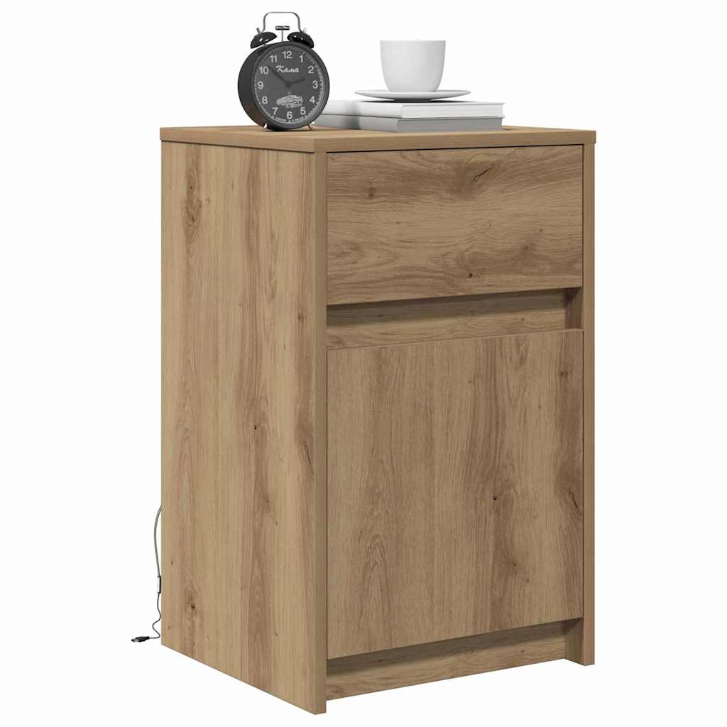 Armadio da Letto LED rovere artigianale 38 x 34 x 61 cm