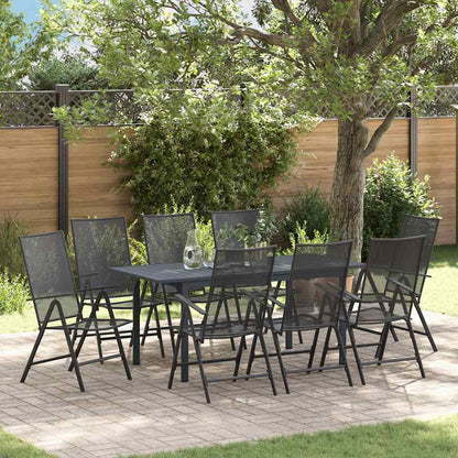 Set da Pranzo per Giardino 9 pcs Antracite