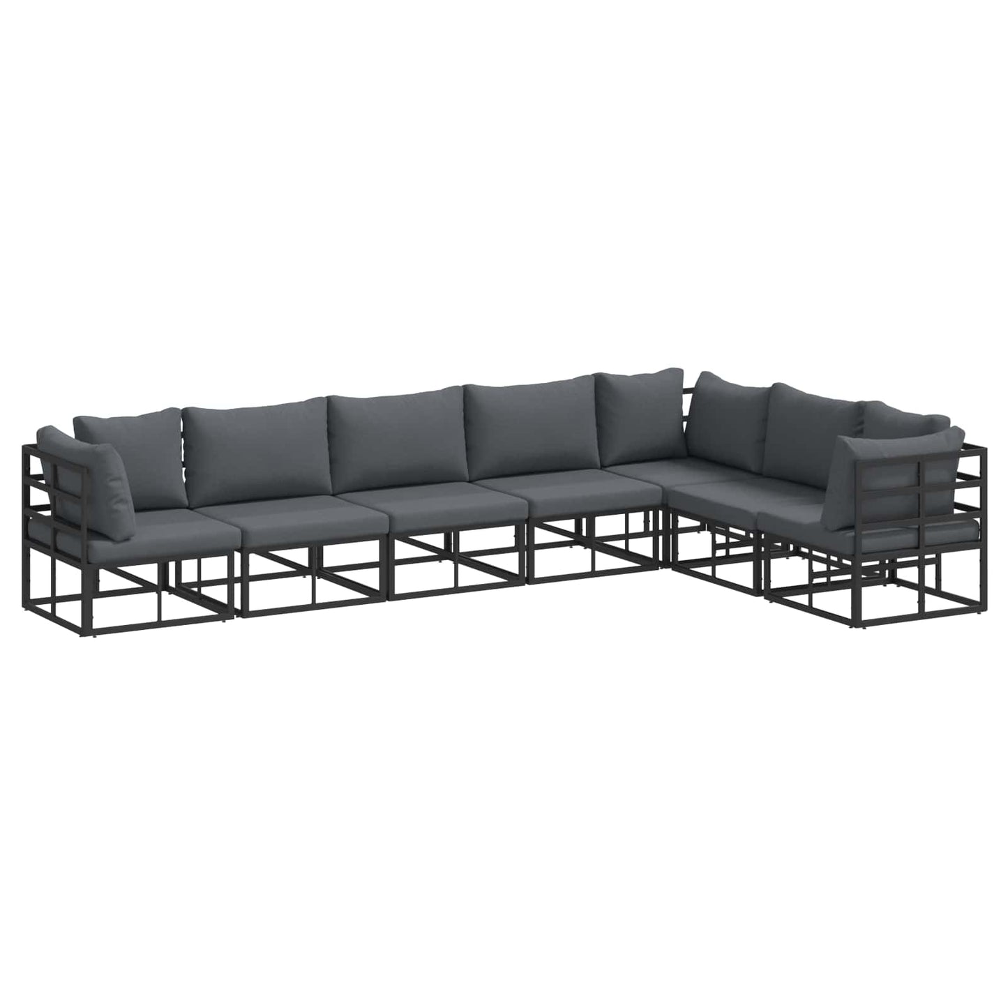 Set Divano da Giardino con cuscino 7 pcs