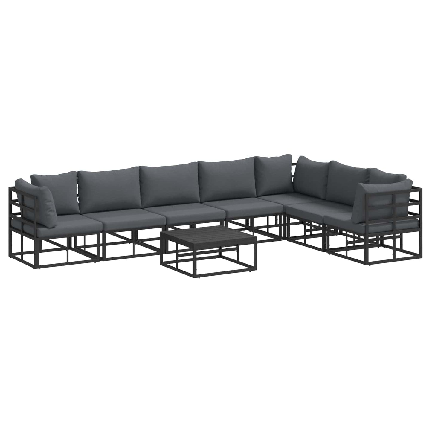Set Divano da Giardino con cuscino 8 pcs