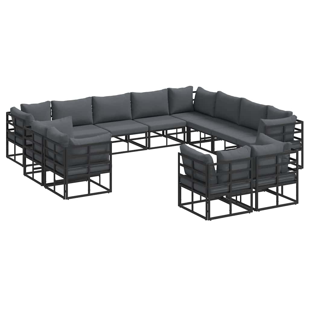 Set Divano da Giardino con cuscino 12 pcs