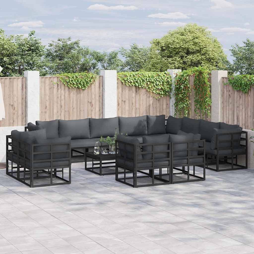 Set Divano da Giardino con cuscino 13 pcs
