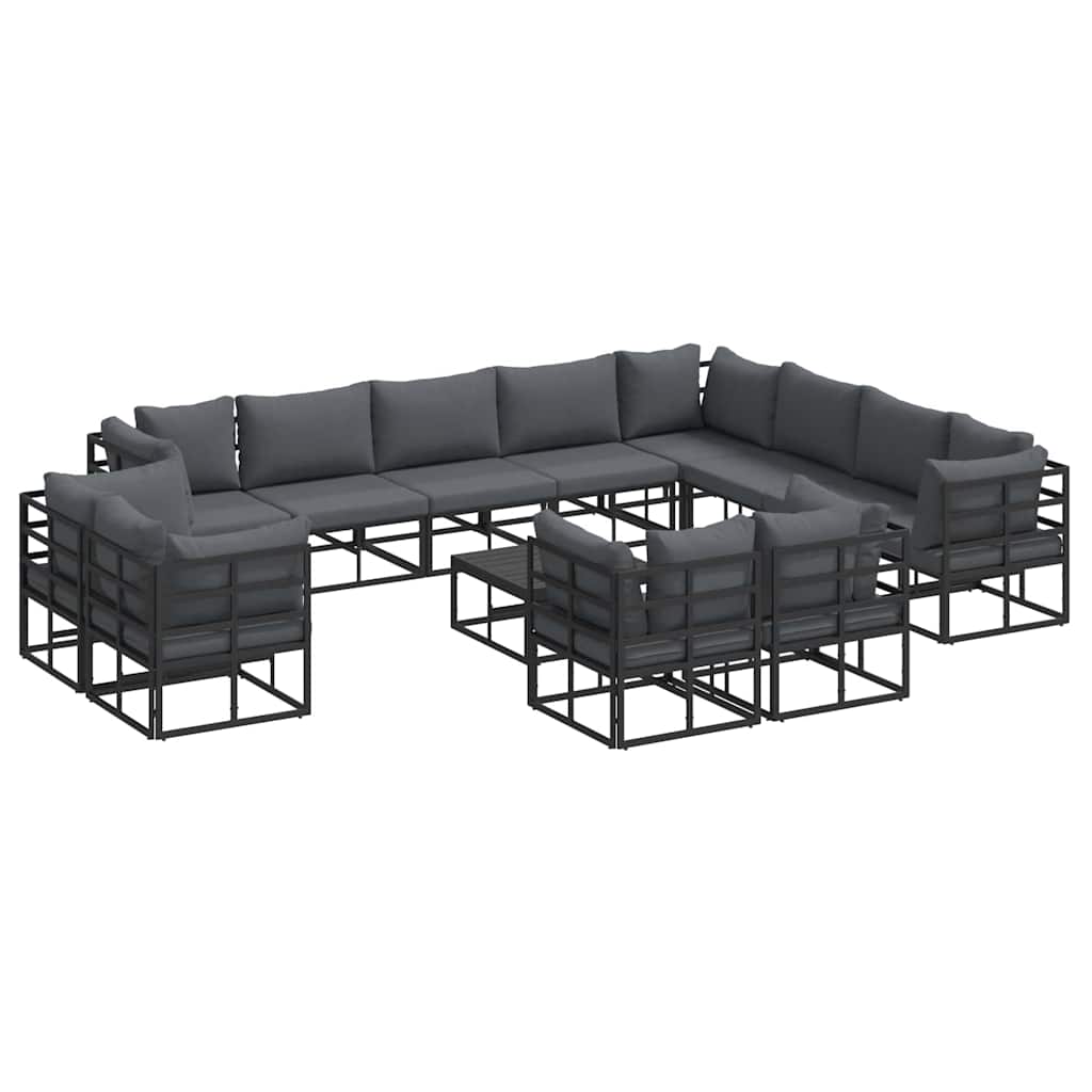 Set Divano da Giardino con cuscino 13 pcs