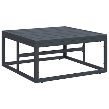 Set Divano da Giardino con cuscino 13 pcs Nero Acciaio