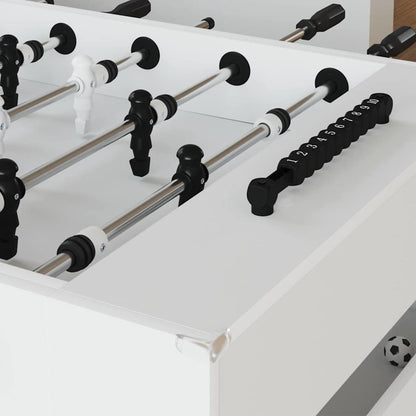 Tavolo da Foosball Bianco 146,5 x 74 x 85 cm Legno multistrato