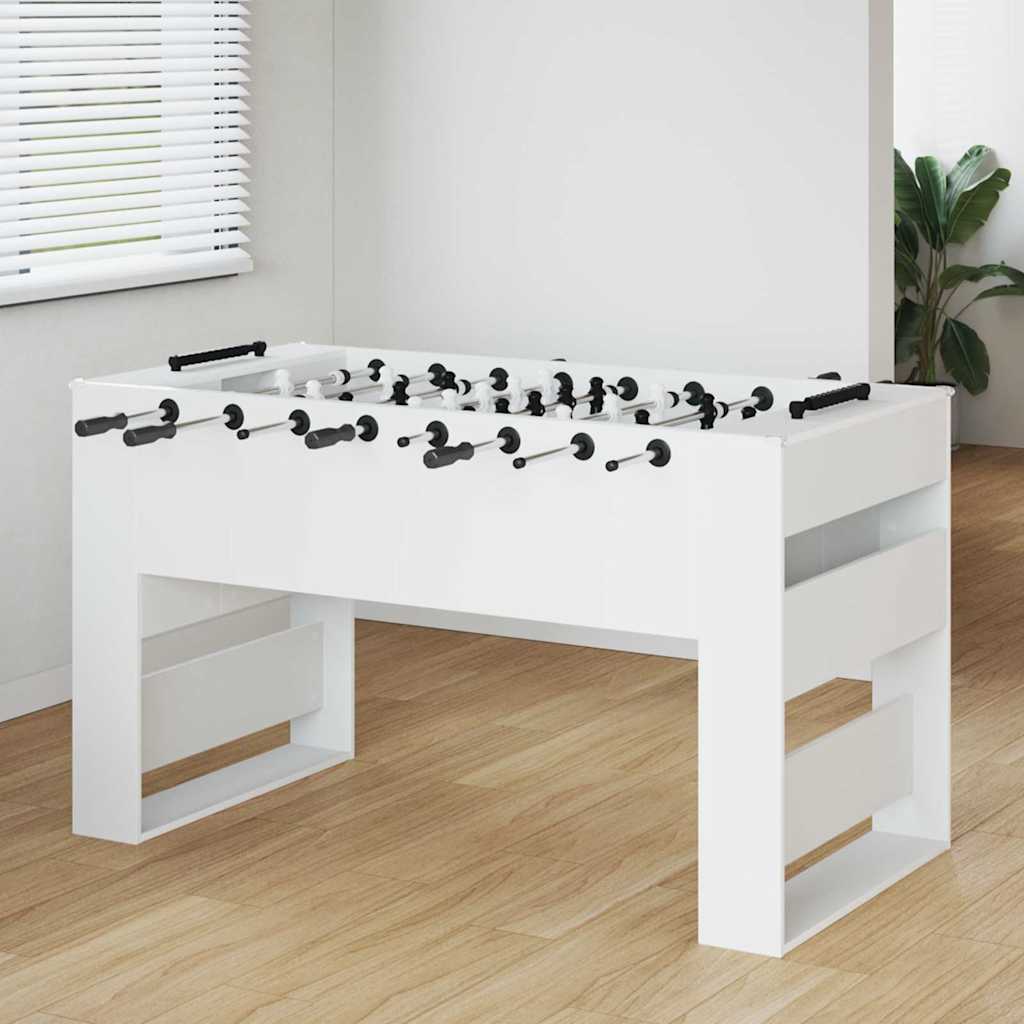 Tavolo da Foosball Bianco 146,5 x 74 x 85 cm Legno multistrato