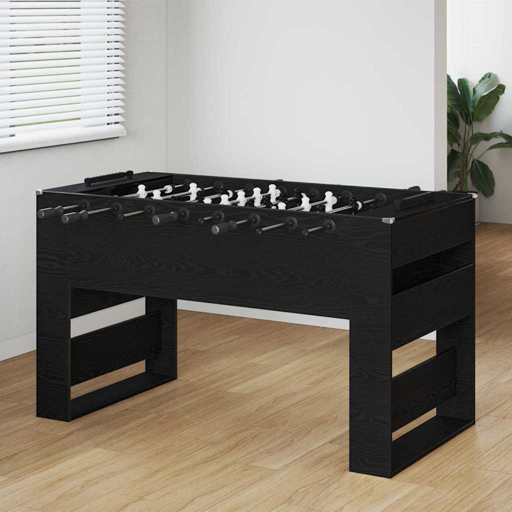 Tavolo da Foosball Rovere Nero 146,5 x 74 x 85 cm