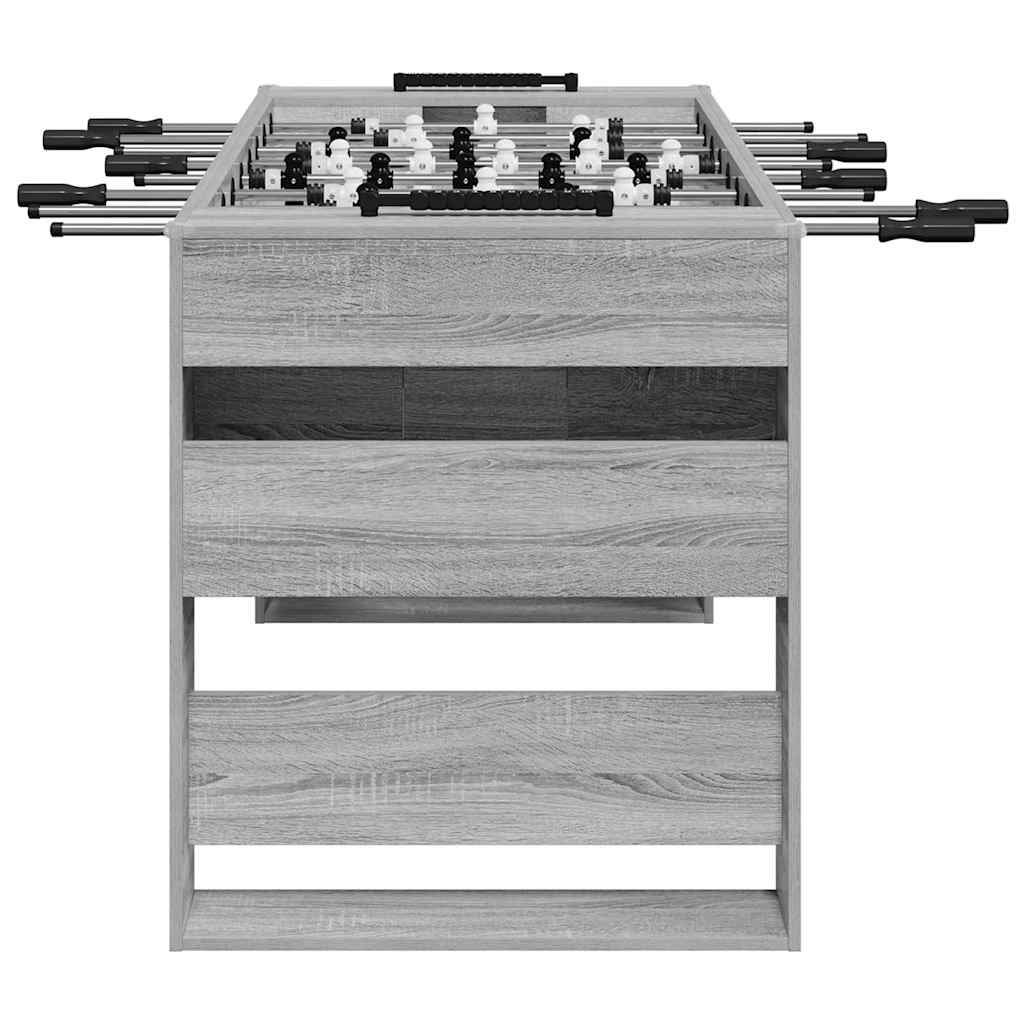 Tavolo da Foosball Sonoma grigia 146,5 x 74 x 85 cm