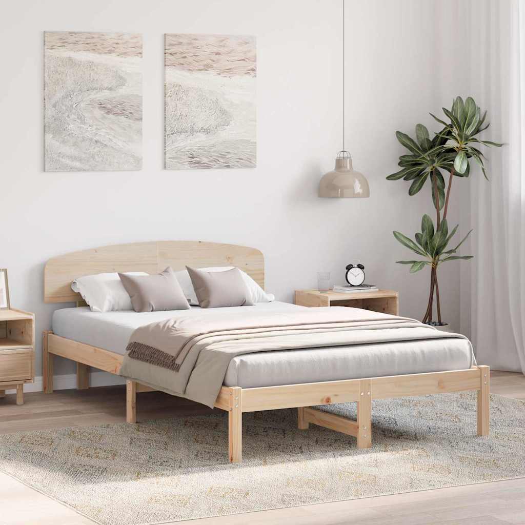 Struttura del letto Naturale 140 x 190 cm Pino massello