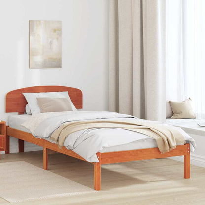 Struttura del letto Marrone cerato 75 x 190 cm Pino massello