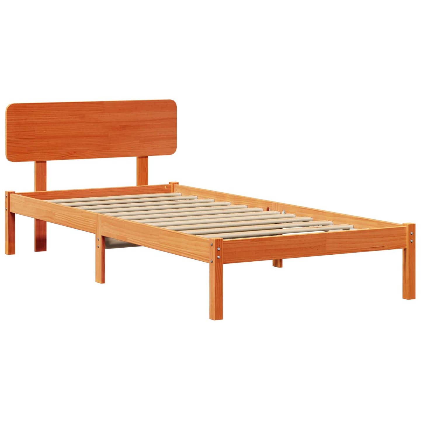 Struttura del letto Marrone cerato 100 x 200 cm Pino massello