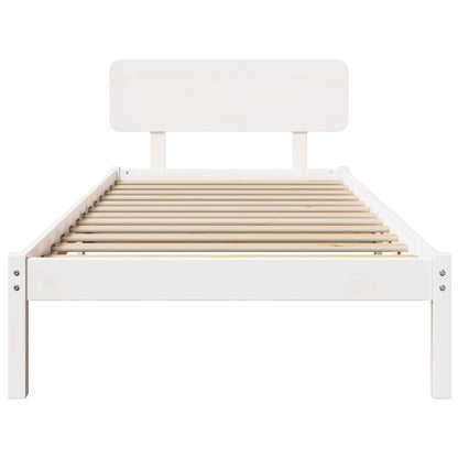 Struttura del letto Bianco 80 x 200 cm Pino massello