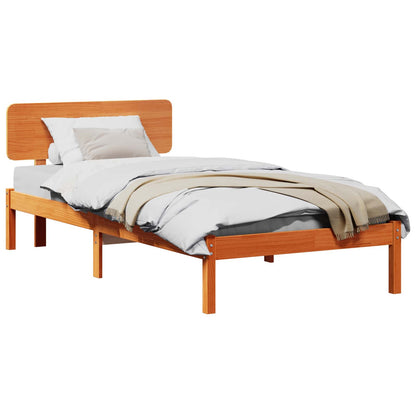 Struttura del letto Marrone cerato 75 x 190 cm Pino massello