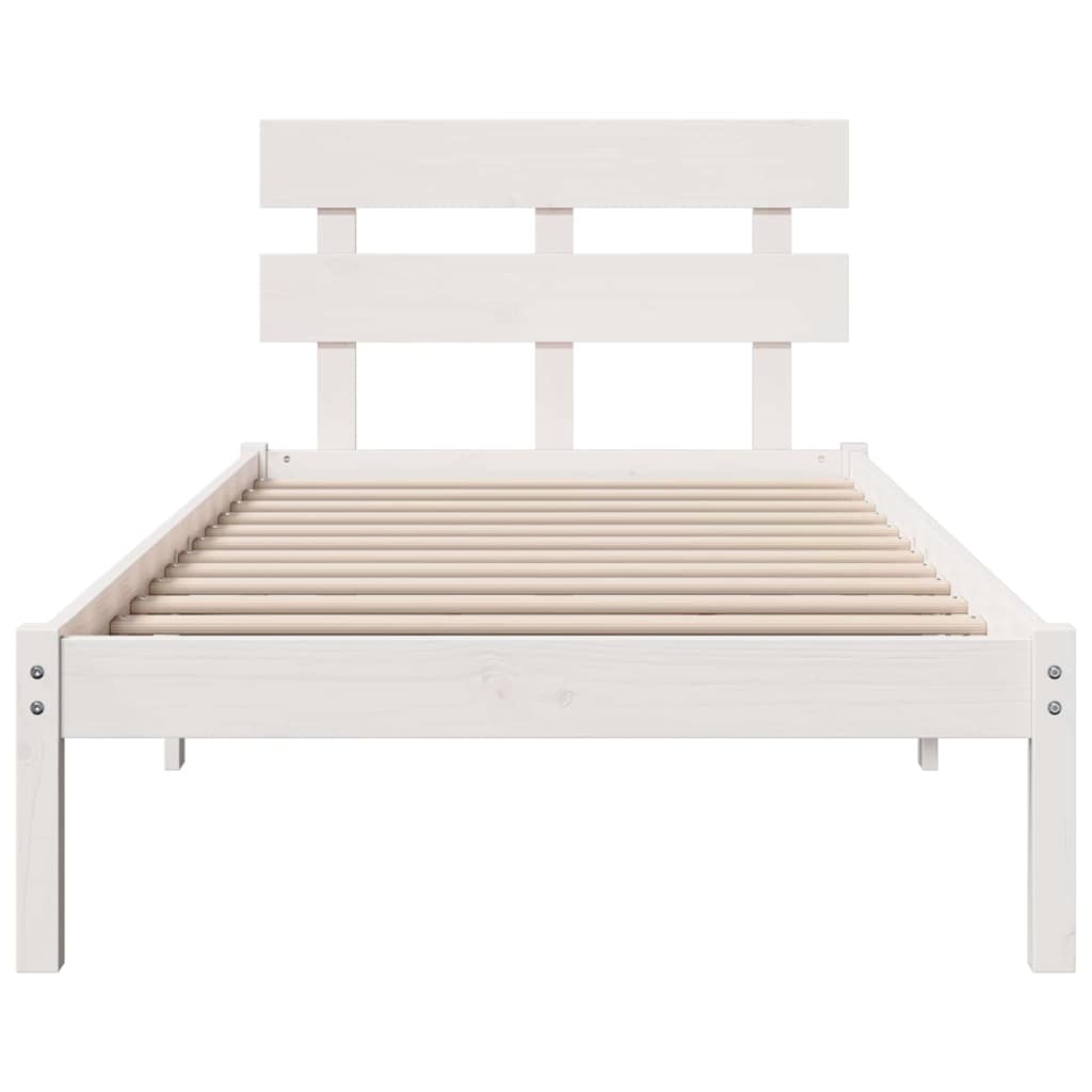 Struttura del letto Bianco 80 x 200 cm Legno massello di pino