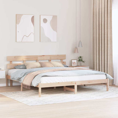 Struttura del letto Marrone 180 x 200 cm Legno massello di pino