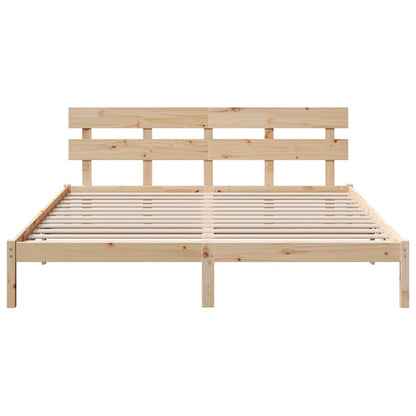 Struttura del letto Marrone 180 x 200 cm Legno massello di pino