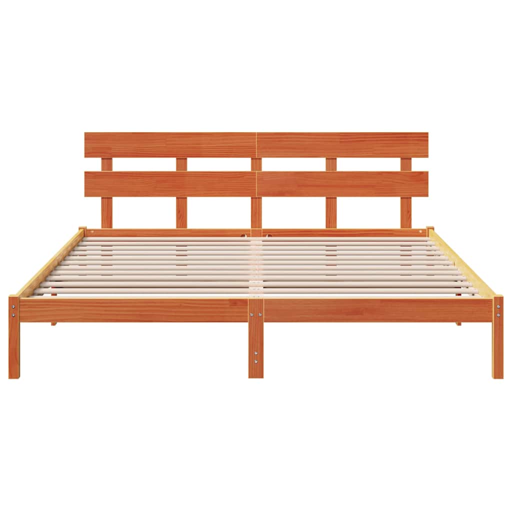 Struttura del letto Marrone 180 x 200 cm Legno massello di pino