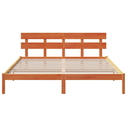 Struttura del letto Marrone 180 x 200 cm Legno massello di pino