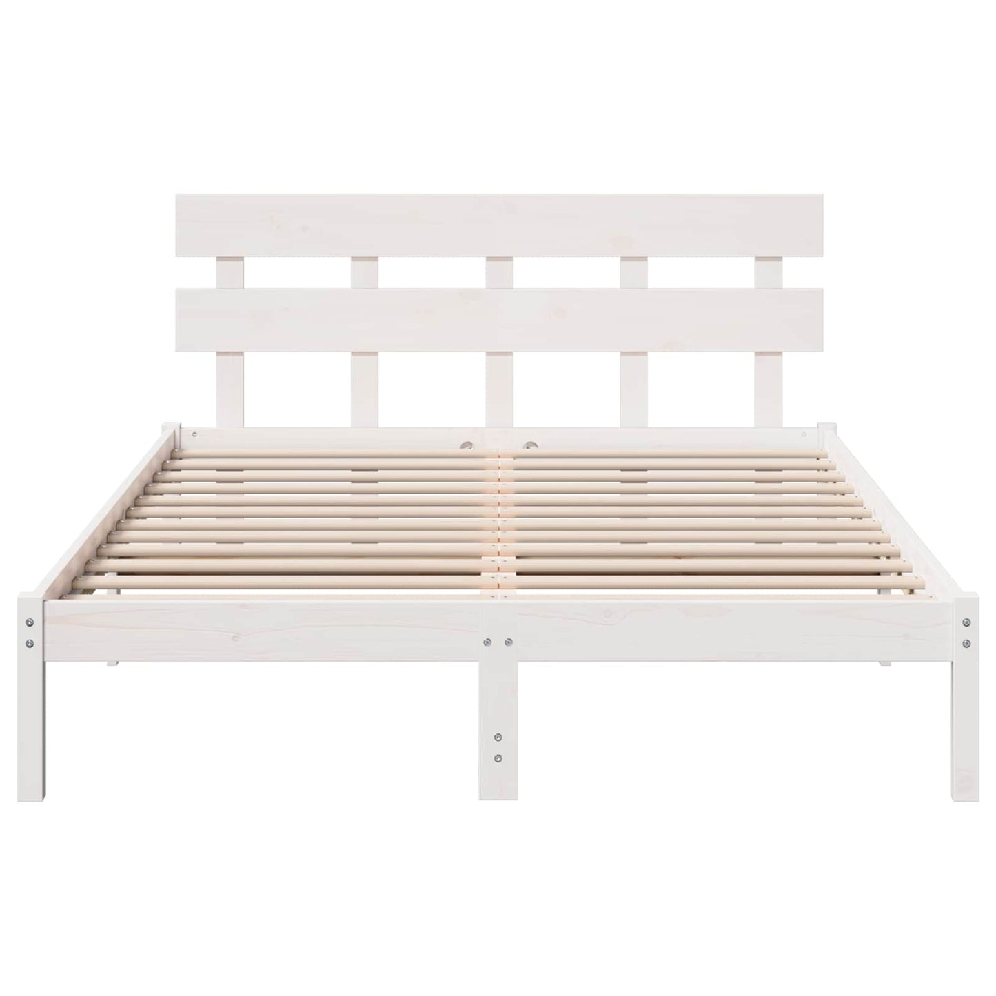 Struttura del letto Bianco 150 x 200 cm Legno massello di pino