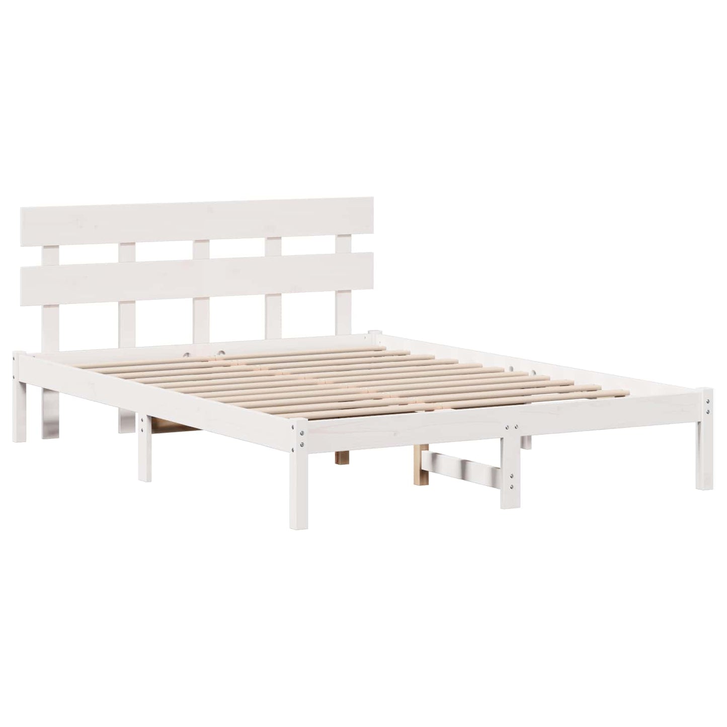 Struttura del letto Marrone 140 x 200 cm Legno massello di pino