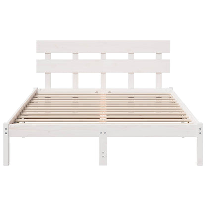 Struttura del letto Marrone 140 x 200 cm Legno massello di pino