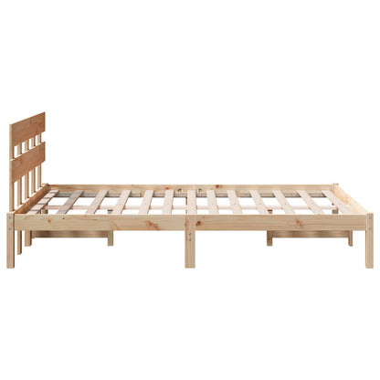 Struttura del letto Marrone 120 x 200 cm Legno massello di pino