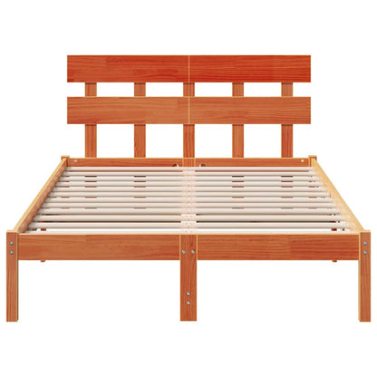 Struttura del letto Marrone 140 x 190 cm Legno massello di pino