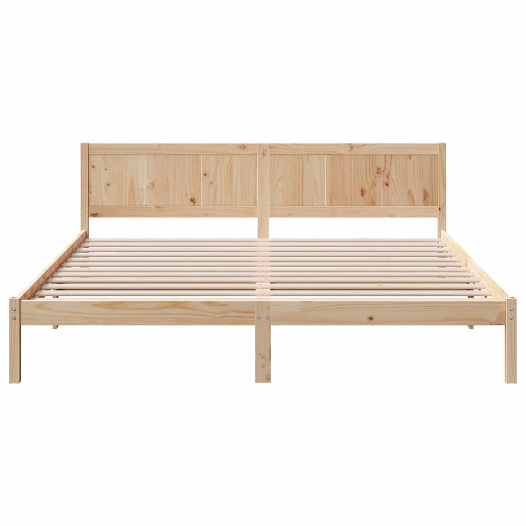 Struttura del letto Marrone 180 x 200 cm Legno massello di pino