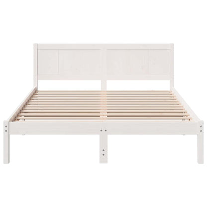 Struttura del letto Bianco 140 x 200 cm Legno massello di pino