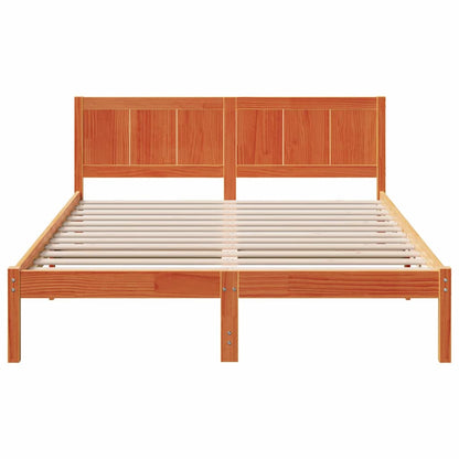 Struttura del letto Marrone 140 x 200 cm Legno massello di pino