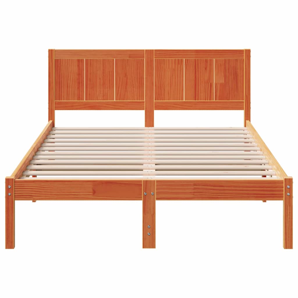 Struttura del letto Marrone 120 x 200 cm Legno massello di pino