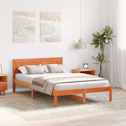 Struttura del letto Marrone 140 x 190 cm Legno massello di pino