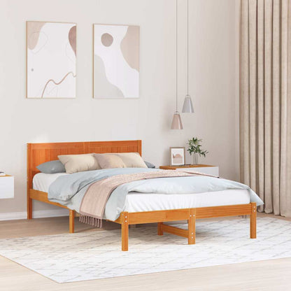 Struttura del letto Marrone 120 x 190 cm Legno massello di pino