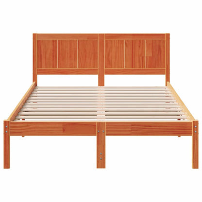 Struttura del letto Marrone 120 x 190 cm Legno massello di pino