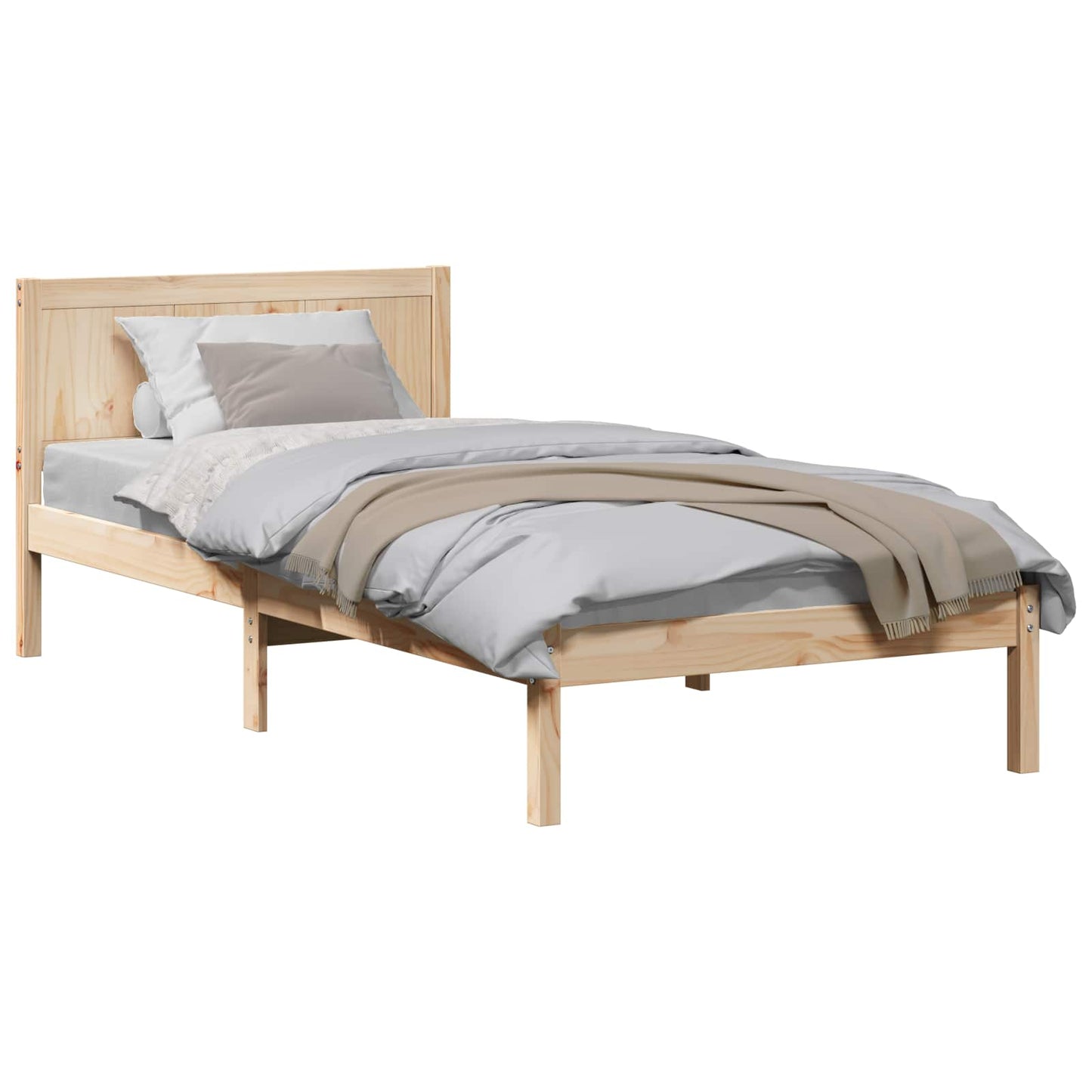 Struttura del letto Marrone 80 x 200 cm Legno massello di pino