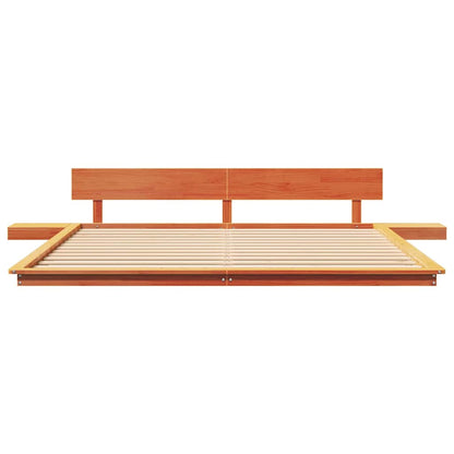 Struttura del letto Marrone 200 x 200 cm legno