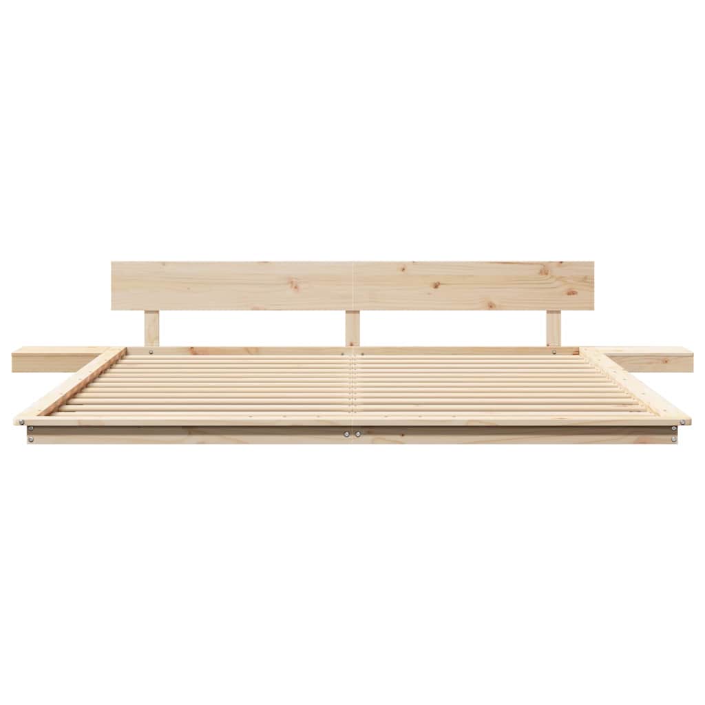 Struttura del letto Marrone 180 x 200 cm legno