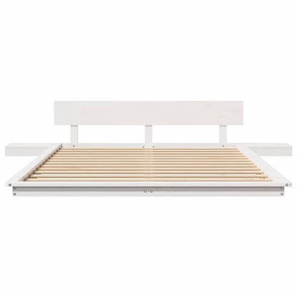 Struttura del letto Bianco 160 x 200 cm legno